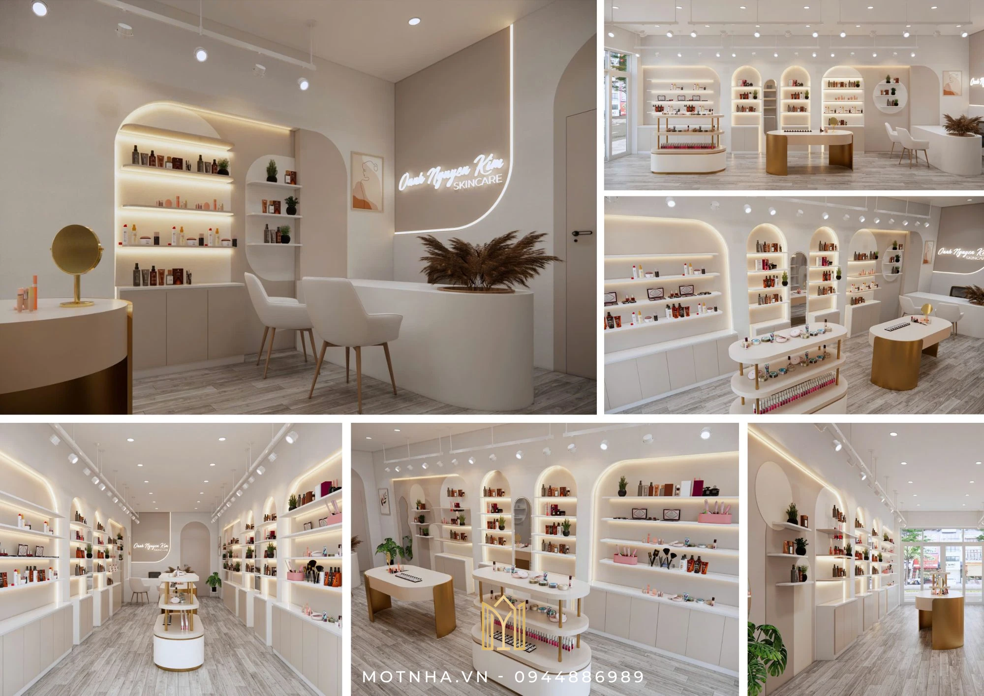 Shop mỹ phẩm Oanh Nguyễn – thiết kế kiến trúc thanh lịch, chuyên nghiệp và tối ưu trải nghiệm khách hàng.