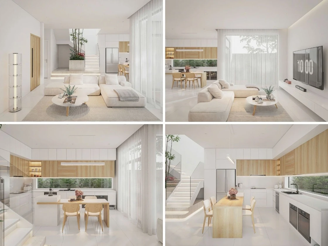 Một Nhà Design & Build khởi công dự án nhà phố H4B: Bước đầu kiến tạo tổ ấm tiện nghi tại KĐT 4B, Sơn La Thiết kế nội thất với phong cách tối giản