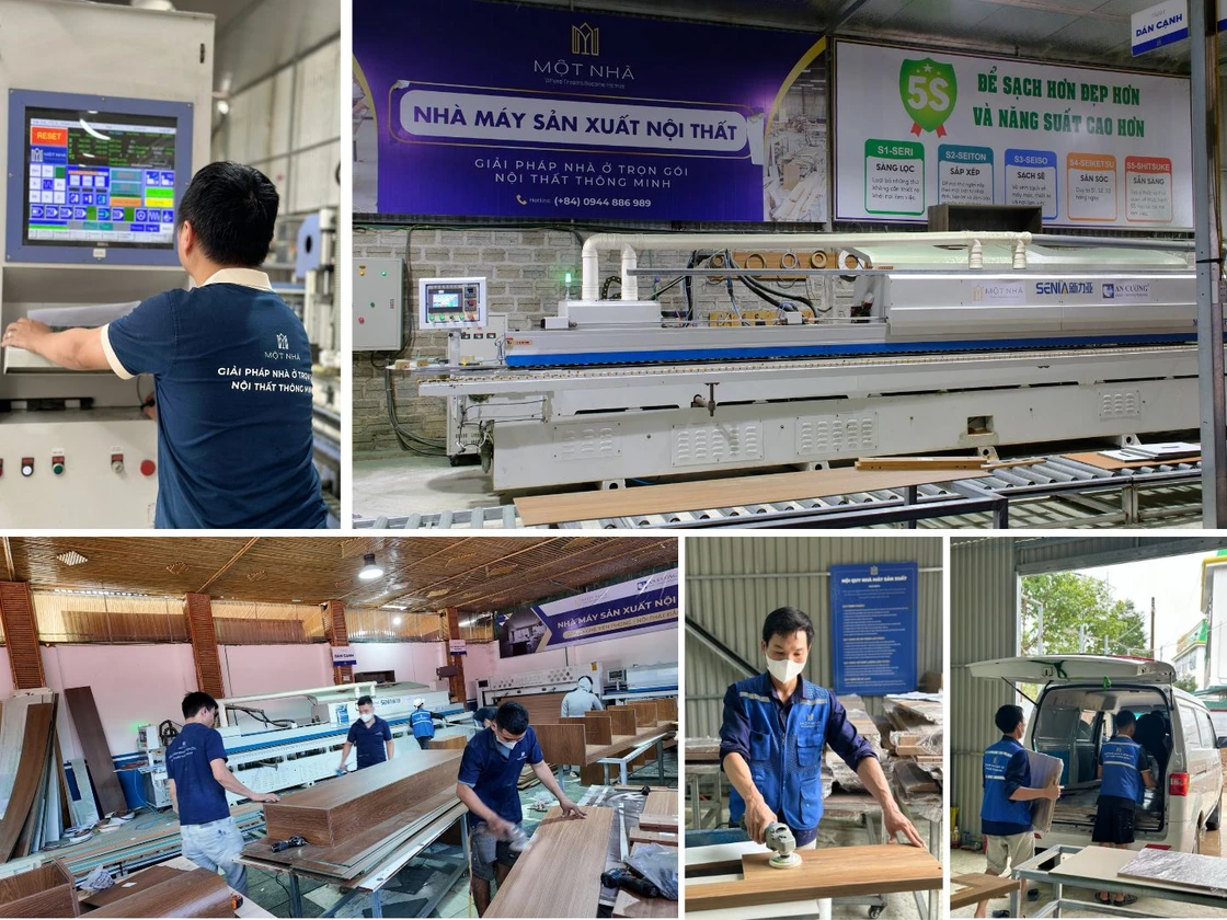 Hành trình hoàn thiện nhà phố LAH tại KĐT An Phú Sơn La – Từ nhà máy sản xuất nội thất Một Nhà Factory đến không gian sống mơ ước Nhà máy sản xuất nội thất Một Nhà Factory với công nghệ hiện đại bấc nhất Tây Bắc