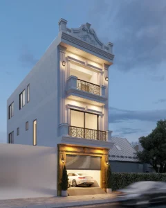 Dự án hiện lên nổi bật với hệ phào chỉ và hoa văn tinh tế