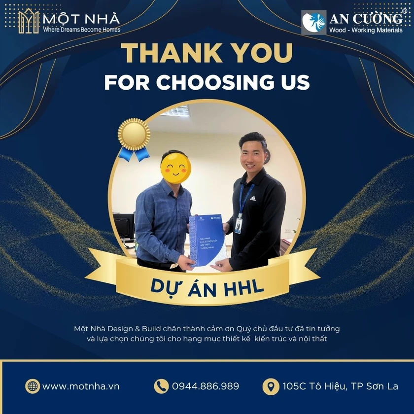 Chủ đầu tư dự án HHL ký hợp đồng thiết kế kiến trúc với Một Nhà Design & Build