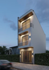 Kiến trúc nhà phố hiện đại, tối giản nhưng nổi bật giữa lòng đô thị Sơn La.