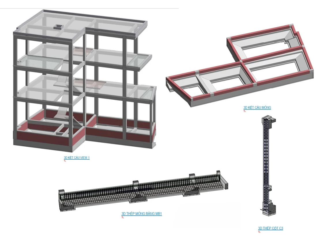 Dự án thiết kế nhà phố LMH – Giải pháp kiến trúc cho cuộc sống đô thị hiện đại Thiết kế với công nghê BIM giúp chủ đầu tư dễ dàng hình dung được kiến trúc cũng như kết cấu của dự án