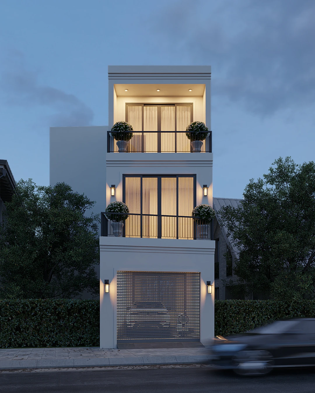 Dự án thiết kế nhà phố LMH – Giải pháp kiến trúc cho cuộc sống đô thị hiện đại Thiết kế bám sát hình thái của lô đất "khó chiều"