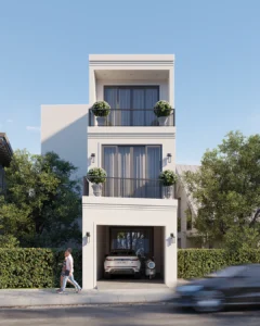 Dự án thiết kế nhà phố phong cách hiện đại LMH