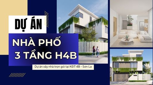 Dự án xây nhà trọn gói H4B – Mẫu nhà phố 3 tầng hiện đại tại Sơn La
