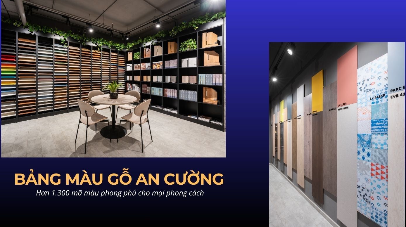 Bảng màu gỗ An Cường – Hơn 1300 mã màu phong phú cho mọi phong cách